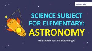 Matière scientifique pour l'élémentaire - 2e année : Astronomie