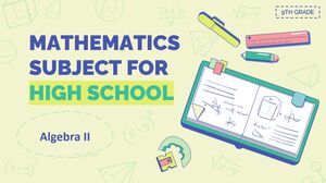 Disciplina de Matemática para Ensino Médio - 9º Ano: Álgebra II