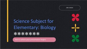 Matière scientifique pour l'élémentaire - 2e année : Biologie