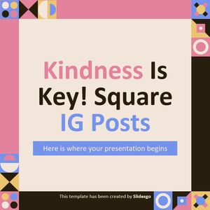 La gentillesse est la clé ! Messages carrés IG