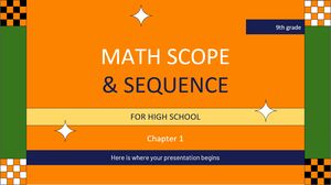 Portée et séquence des mathématiques pour le lycée - 9e année : chapitre 1