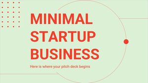 Pitch Deck Bisnis Startup Minimal