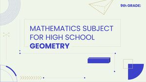 Asignatura de Matemáticas para Secundaria - 9no Grado: Geometría