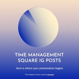 Post IG quadrati di gestione del tempo