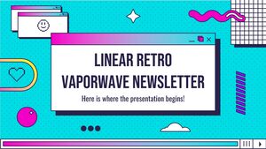 Buletin informativ Linear Retro Vaporwave
