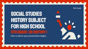 วิชาสังคมศึกษา/ประวัติศาสตร์สำหรับโรงเรียนมัธยม - เกรด 9: ประวัติศาสตร์สหรัฐอเมริกา I