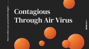 Virus contagioso attraverso l'aria