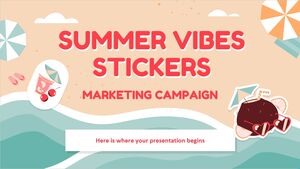 Campagne MK d'autocollants Summer Vibes