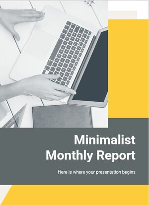 Minimalist Monthly Report (A4)