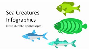 Infografica sulle creature del mare
