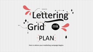 Plano MK da grade de letras