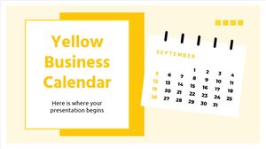 Желтый деловой календарь