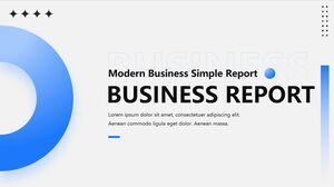 Unduh gratis template PPT gaya bisnis Eropa dan Amerika biru minimalis