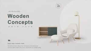 Elegante und minimalistische PPT-Vorlage für die Einführung von Heimprodukten zum kostenlosen Download