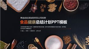 食品健康总结计划PPT模板