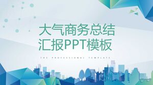 Szablon PPT podsumowującego raport biznesowy dotyczący atmosfery