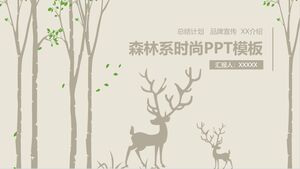 Modello PPT moda foresta