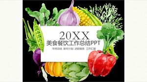 20XX Riepilogo del lavoro nel settore alimentare e della ristorazione PPT
