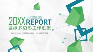 20XX Blue Green Poligon Raport de lucru