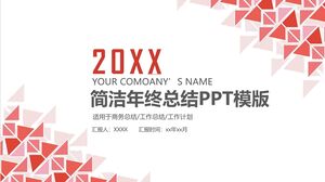 20XX prägnante PPT-Vorlage für die Jahresendzusammenfassung