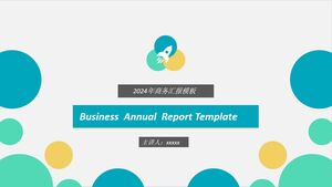 Modelo PPT de relatório de negócios - colorido