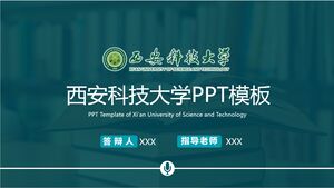 Szablon PPT Uniwersytetu Naukowo-Technologicznego w Xi'an