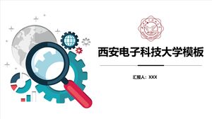 Şablon al Universităţii de Ştiinţă şi Tehnologie Electronică din Xi'an