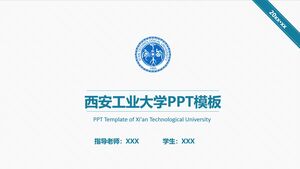 Modello PPT dell'Università della Tecnologia di Xi'an