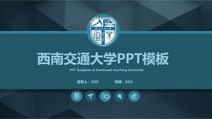 Modèle PPT de l'Université Jiaotong du Sud-Ouest