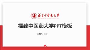 Szablon PPT Uniwersytetu Tradycyjnej Medycyny Chińskiej w Fujian
