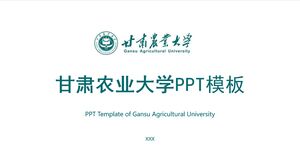 Szablon PPT Uniwersytetu Rolniczego Gansu