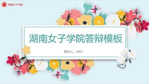 Modello di difesa del college femminile di Hunan