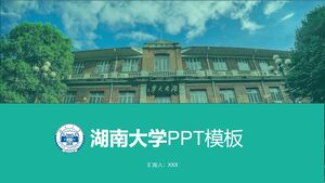 Szablon PPT Uniwersytetu Hunan