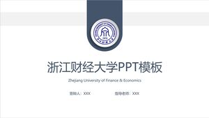 Modèle PPT de l'Université des finances et de l'économie du Zhejiang
