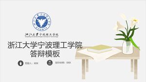 Zhejiang Üniversitesi Ningbo Teknoloji Enstitüsü Savunma Şablonu