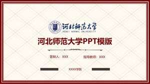 PPT-Vorlage der Hebei Normal University