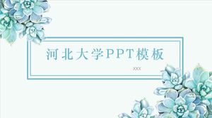 Modelo PPT da Universidade de Hebei