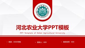 Hebei Agricultural University PPT Template