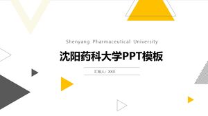 Modèle PPT de l'Université pharmaceutique de Shenyang
