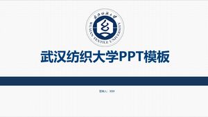 Modelo PPT da Universidade Têxtil de Wuhan