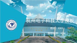 Modelo para Universidade de Ciência e Tecnologia Eletrônica de Hangzhou