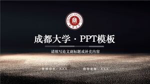 Universidade de Chengdu · Modelo PPT