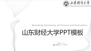 Modello PPT dell'Università di Finanza ed Economia dello Shandong