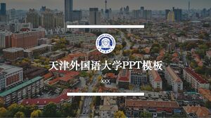 Plantilla PPT de la Universidad de Estudios Extranjeros de Tianjin