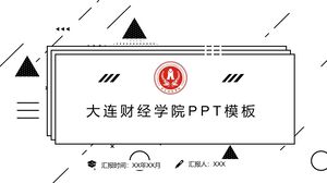 Modelo PPT da Universidade de Finanças e Economia de Dalian
