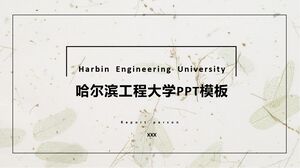 Modèle PPT de l'Université d'ingénierie de Harbin