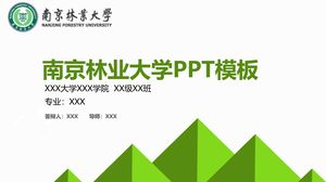 Modello PPT dell'Università forestale di Nanchino