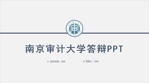 PPT de defensa de la Universidad de Auditoría de Nanjing