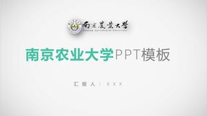 Modello PPT dell'Università di Agraria di Nanchino