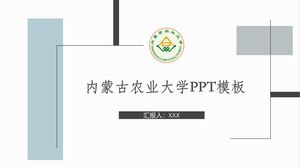 Modèle PPT de l'Université agricole de Mongolie intérieure